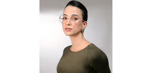 Pink Transparent Geometric Full Rim Unisex Eyeglasses by Vincent Chase-225127