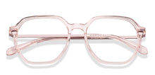 Load image into Gallery viewer, Pink Transparent Geometric Full Rim Unisex Eyeglasses by Vincent Chase-225127