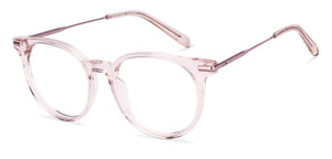 Pink Round Full Rim Unisex Eyeglasses by Vincent Chase-225121