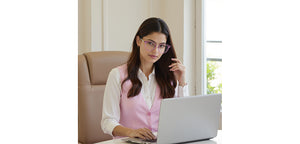 Pink Round Full Rim Unisex Eyeglasses by Vincent Chase-233101