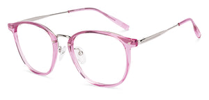 Pink Round Full Rim Unisex Eyeglasses by Vincent Chase-233101