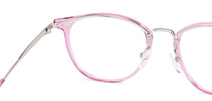 Pink Round Full Rim Unisex Eyeglasses by Vincent Chase-233101