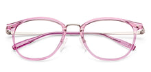 Load image into Gallery viewer, Pink Round Full Rim Unisex Eyeglasses by Vincent Chase-233101