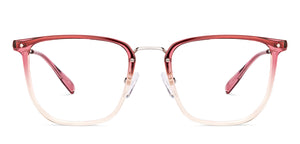Pink Square Full Rim Unisex Eyeglasses by Vincent Chase-233108