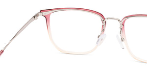 Pink Square Full Rim Unisex Eyeglasses by Vincent Chase-233108