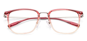 Pink Square Full Rim Unisex Eyeglasses by Vincent Chase-233108