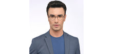 Load image into Gallery viewer, Blue Geometric Full Rim Unisex Eyeglasses by Vincent Chase Online-207365