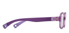 Load image into Gallery viewer, Purple Oval Full Rim Kids Eyeglasses by Hooper-210489