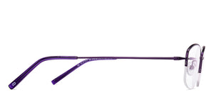 Purple Geometric Half Rim Women Eyeglasses by Vincent Chase-219728