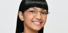 Load image into Gallery viewer, Purple Cat Eye Full Rim Kids Eyeglasses by Hooper-223271