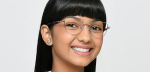 Purple Cat Eye Full Rim Kids Eyeglasses by Hooper-223271