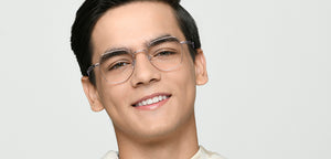 Purple Geometric Full Rim Kids Eyeglasses by Hooper-223270