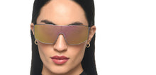 Load image into Gallery viewer, Gunmetal Geometric Full Rim Unisex Sunglasses by Lenskart STUDIO-216054