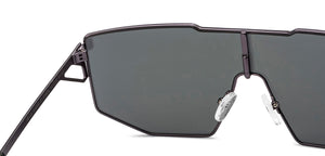 Gunmetal Geometric Full Rim Unisex Sunglasses by Lenskart STUDIO-216054