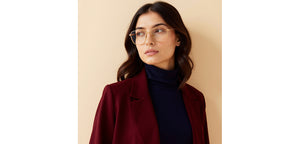 Rose Gold Cat Eye Full Rim Women Eyeglasses by Lenskart-232717