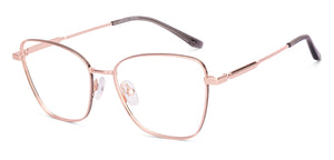 Gold Cat Eye Full Rim Women Eyeglasses by Vincent Chase-222703