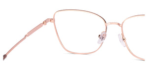 Gold Cat Eye Full Rim Women Eyeglasses by Vincent Chase-222703
