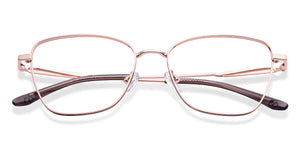 Gold Cat Eye Full Rim Women Eyeglasses by Vincent Chase-222703