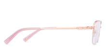 Load image into Gallery viewer, Gold Cat Eye Half Rim Women Eyeglasses by John Jacobs-225390