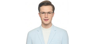 Gunmetal Rectangle Full Rim Unisex Eyeglasses by Vincent Chase-212868