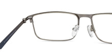 Load image into Gallery viewer, Gunmetal Rectangle Full Rim Unisex Eyeglasses by Vincent Chase-212868