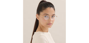 Rose Gold Oval Rimless Women Eyeglasses by Lenskart-232202