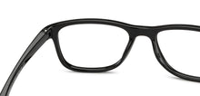 Load image into Gallery viewer, Black Rectangle Full Rim Kids Eyeglasses by Hooper-217502