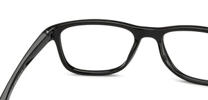 Black Rectangle Full Rim Kids Eyeglasses by Hooper-217502