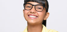 Load image into Gallery viewer, Black Wayfarer Full Rim Kids Eyeglasses by Hooper-217510