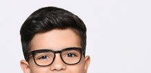Load image into Gallery viewer, Black Wayfarer Full Rim Kids Eyeglasses by Hooper-217510