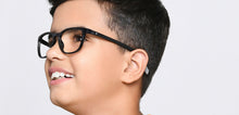 Load image into Gallery viewer, Black Wayfarer Full Rim Kids Eyeglasses by Hooper-217510