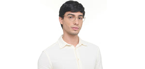 Shiny Gold Cat Eye Full Rim Women Eyeglasses by John Jacobs-223237