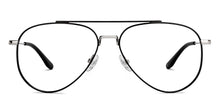 Load image into Gallery viewer, Black Aviator Full Rim Unisex Eyeglasses by John Jacobs-206786