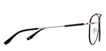 Load image into Gallery viewer, Black Aviator Full Rim Unisex Eyeglasses by John Jacobs-206786