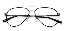 Load image into Gallery viewer, Black Aviator Full Rim Unisex Eyeglasses by John Jacobs-206786