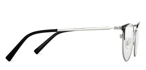Silver Cat Eye Full Rim Women Eyeglasses by John Jacobs-201408