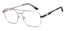 Load image into Gallery viewer, Silver Geometric Full Rim Unisex Eyeglasses by John Jacobs-223236