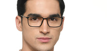 Load image into Gallery viewer, Black Rectangle Full Rim Unisex Eyeglasses by Lenskart Air-215410