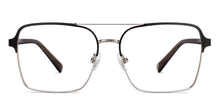 Load image into Gallery viewer, Silver Square Full Rim Unisex Eyeglasses by John Jacobs Online-206801