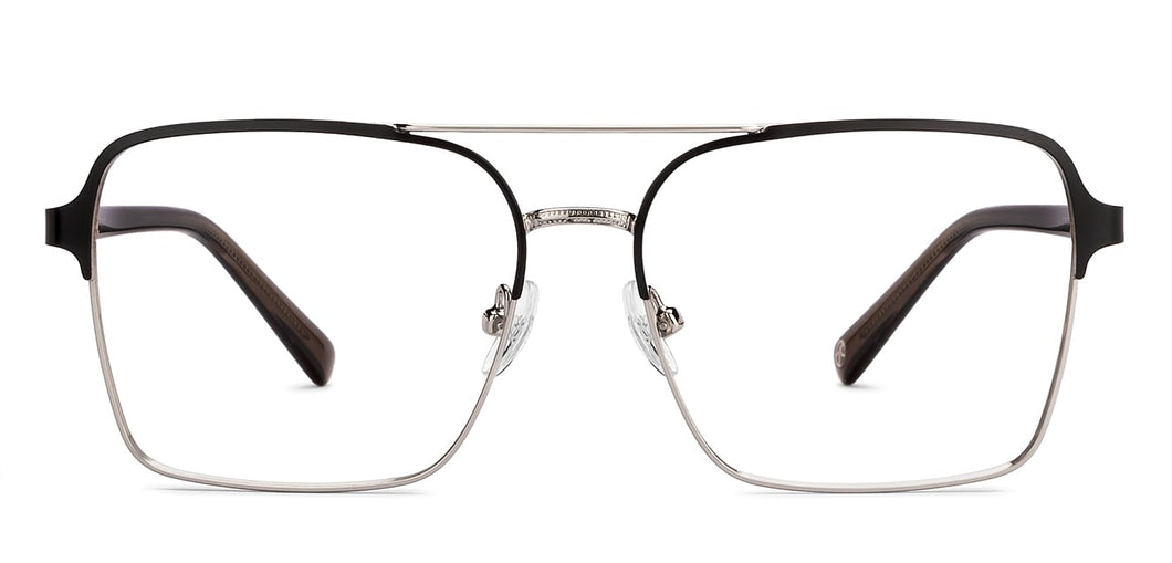 Black Square Full Rim Unisex Eyeglasses by John Jacobs-225077