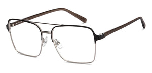 Black Square Full Rim Unisex Eyeglasses by John Jacobs-225077