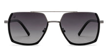 Load image into Gallery viewer, Silver Geometric Full Rim Unisex Sunglasses by Vincent Chase Polarized-209334