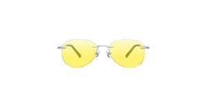 Silver Aviator Rimless Unisex Eyeglasses by John Jacobs-224986