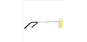 Silver Aviator Rimless Unisex Eyeglasses by John Jacobs-224986