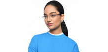 Load image into Gallery viewer, Silver Rectangle Rimless Unisex Eyeglasses by John Jacobs Online-209690