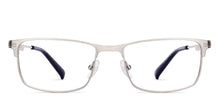 Load image into Gallery viewer, Silver Rectangle Full Rim Unisex Eyeglasses by John Jacobs-223224
