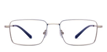 Load image into Gallery viewer, Silver Rectangle Full Rim Unisex Eyeglasses by Vincent Chase-222625