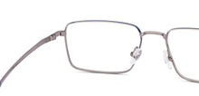 Load image into Gallery viewer, Silver Rectangle Full Rim Unisex Eyeglasses by Vincent Chase-222625