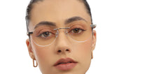 Load image into Gallery viewer, Silver Round Rimless Unisex Eyeglasses by John Jacobs Online-213501