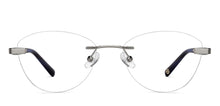 Load image into Gallery viewer, Silver Round Rimless Unisex Eyeglasses by John Jacobs Online-213501